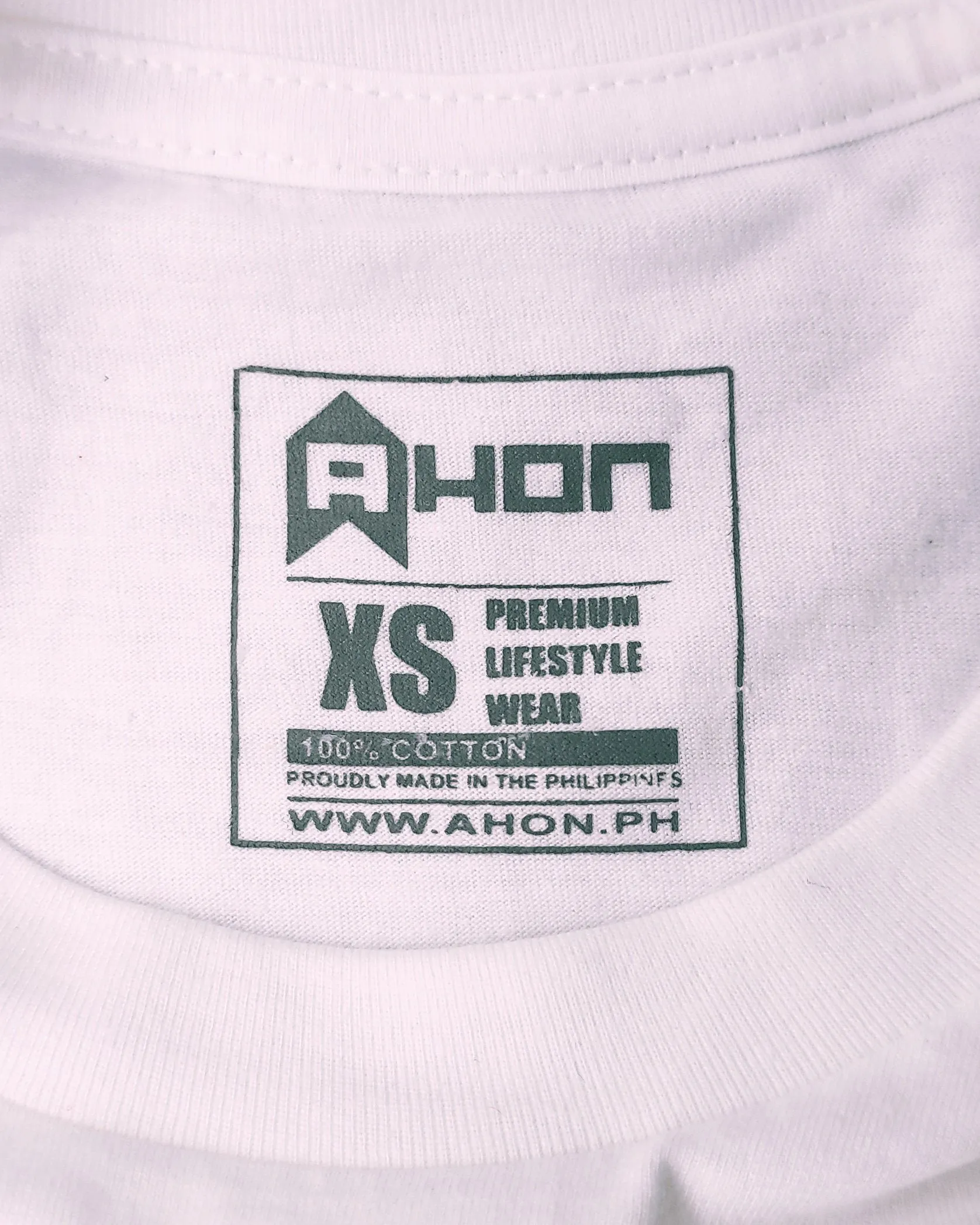Ahon Brand lifestyle cotton t shirt (white)