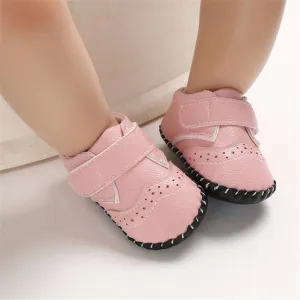 Baby Unisex Soft Non-Slip Magic Tape Flats Wholesale Baby Shoes Suppliers