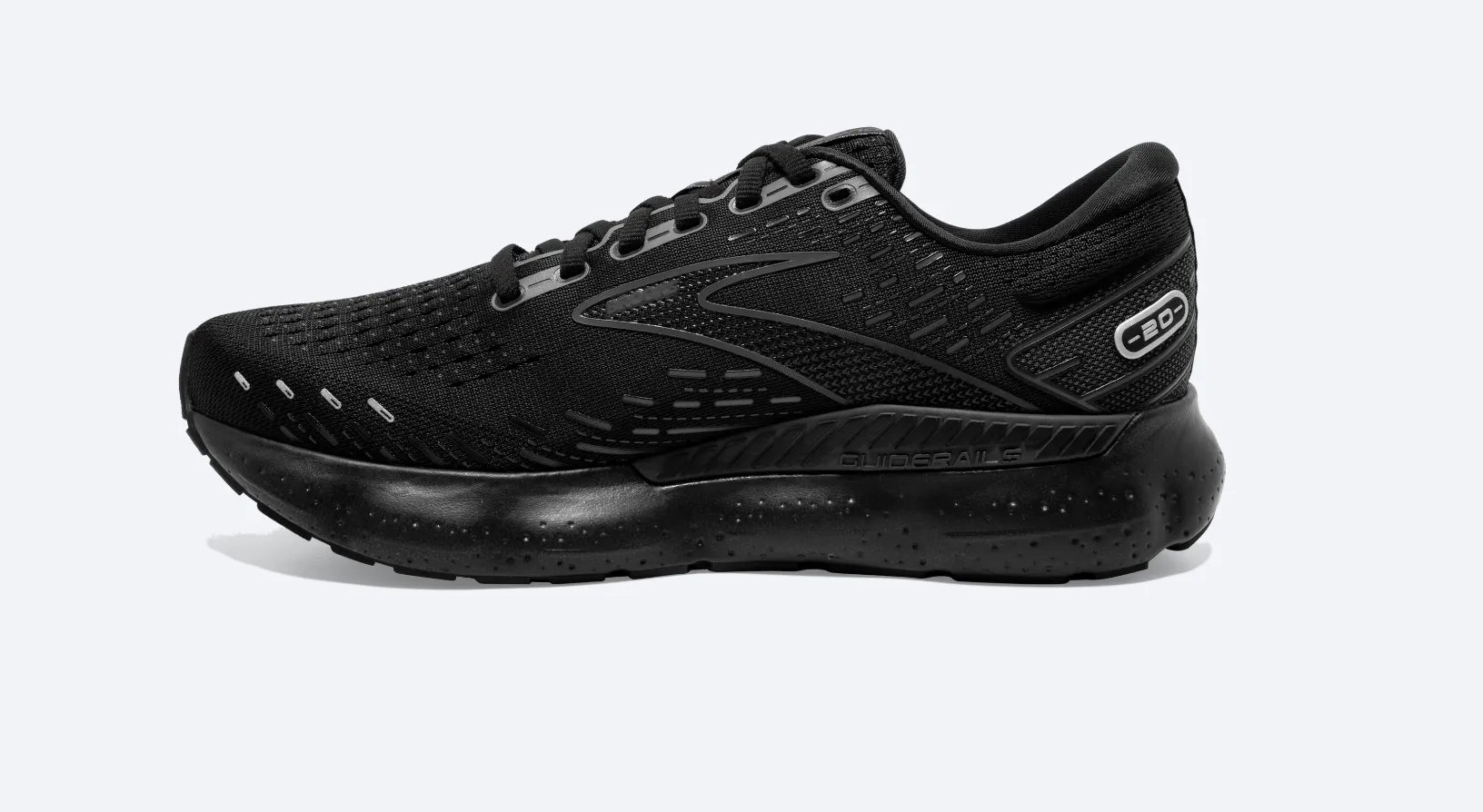 Brooks Mens Glycerin GTS 20- Black/Black/Ebony (1103831D020)
