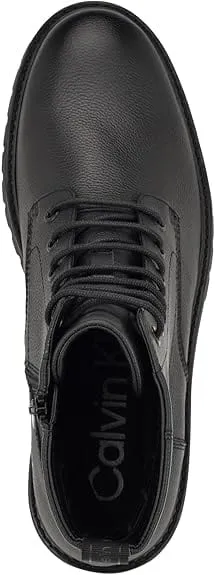 CALVIN KLEIN - Lealin Lace-Up Lug Sole Boots
