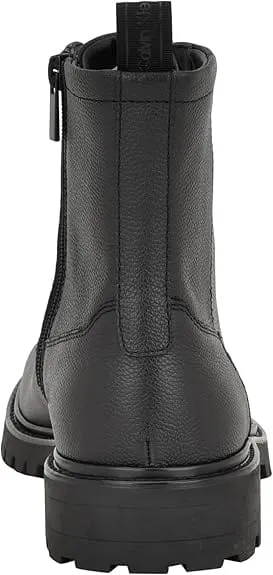 CALVIN KLEIN - Lealin Lace-Up Lug Sole Boots