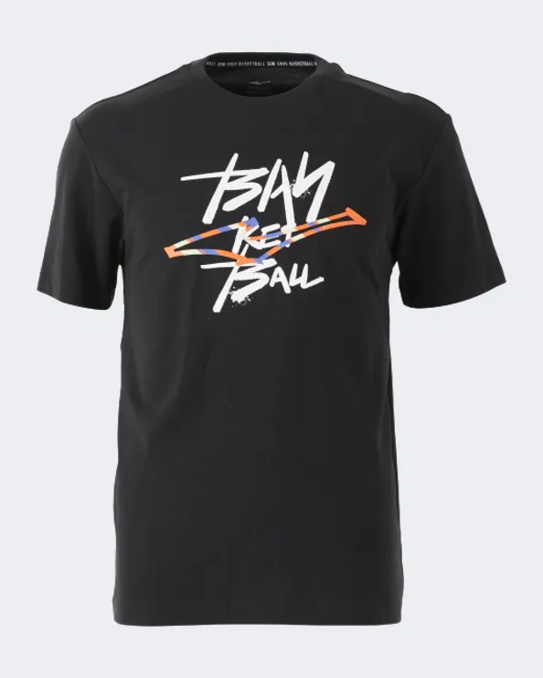Erke Crew Neck Men Lifestyle T-Shirt Black 11222291015-004