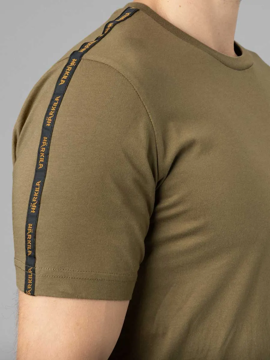 HARKILA Logo Brand T-shirt - Mens - Dark Antique Bronze