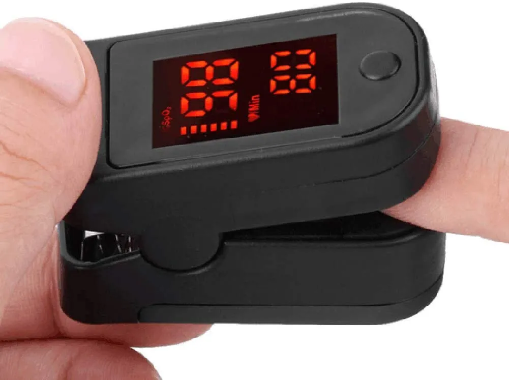 Pulse Oximeter, Oxygen Monitor, Finger Pulse with OLED Display Includes Bag for Adult and Child (Random Color)
