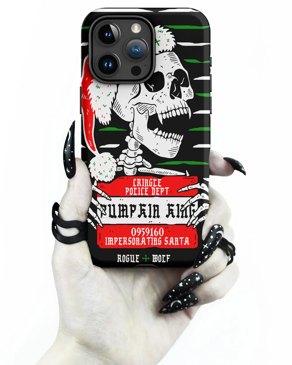 Pumpkin King Tough Phone Case for iPhone - Xmas Goth Anti-scratch Cover Witchy Christmas Gothic Gifts