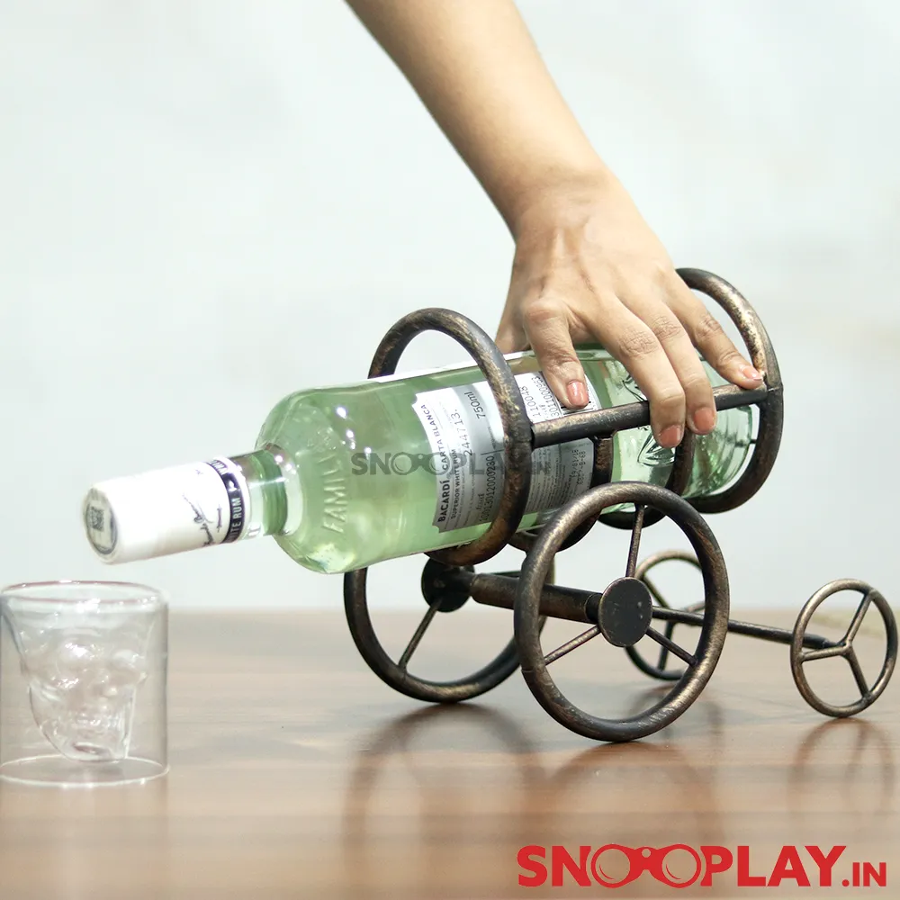 Vintage Cart Bottle Holder & Pourer